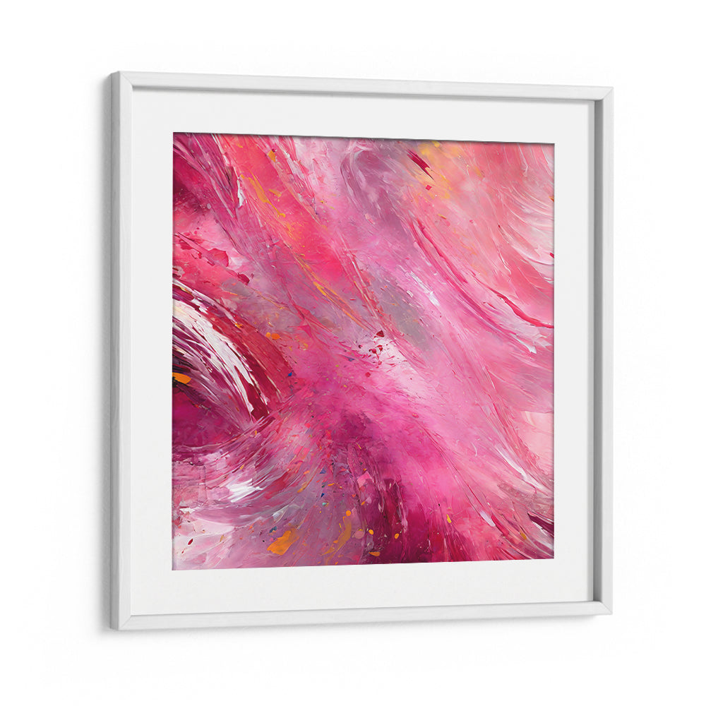 VIBRANT ABSTRACT WITH BOLD PINK, ABSTRACT PAINTINGS showcased in stunning wall art, perfect for modern decor.