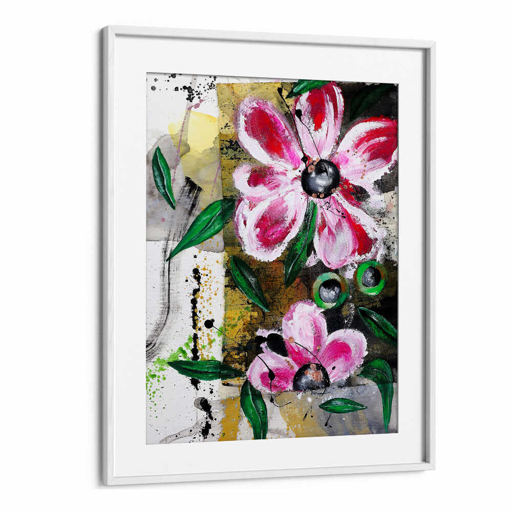 VIBRANT PETAL DANCE , FLORAL FLOWER PAINTINGS