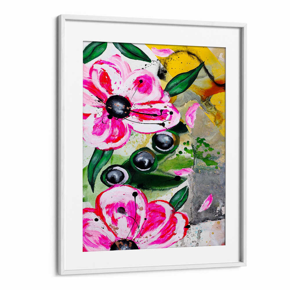 VIBRANT PINK FLOWERS BT , FLORAL FLOWER PAINTINGS