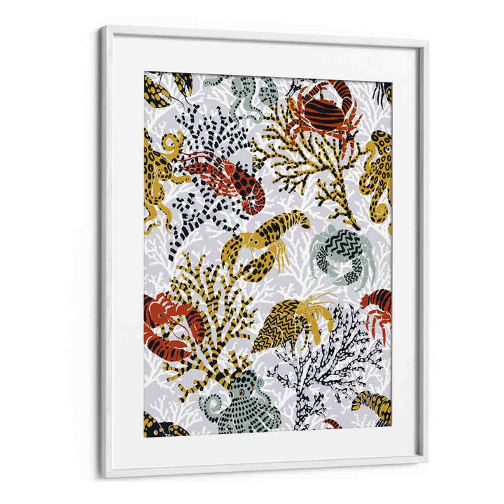Colorful marine life and coral designs in VIBRANT CORAL REEF, BEACH PAINTINGS for a coastal home retreat.