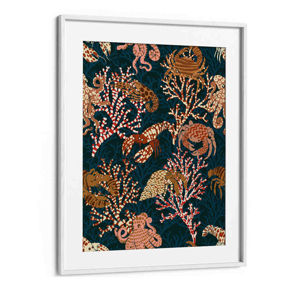 Vibrant coral patterns in CORAL REEF I, BEACH PAINTINGS, perfect for a serene coastal home decor.