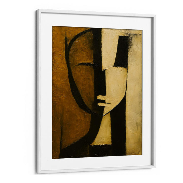 WATCHER BEHIND THE PILLAR , EXPRESSIONISM PAINTINGS