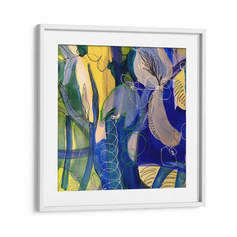 Bright and vibrant WATER FLOWERS VI, ABSTRACT PAINTINGS, perfect for adding sophistication to any living space.