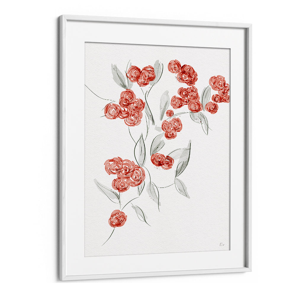 WATERCOLOR RED FLOWERS