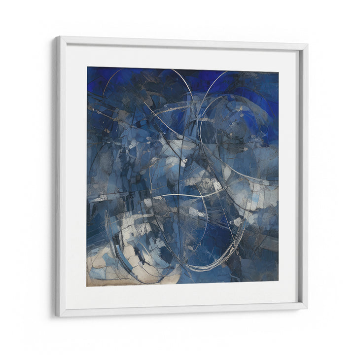 Transform your space with the WHIRLWIND OF DREAM, ABSTRACT PAINTINGS, showcasing enchanting blue hues and dynamic design.
