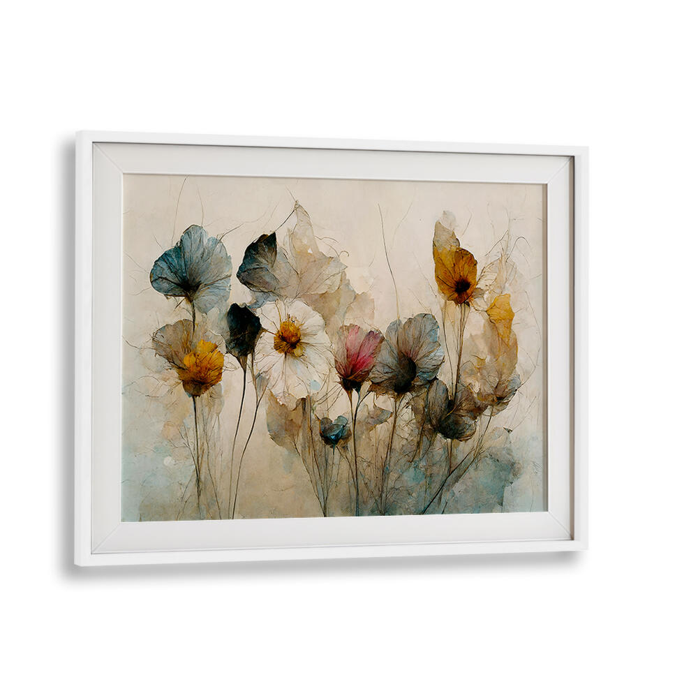 WHISPERING BLOOMS V , FLORAL FLOWER PAINTINGS