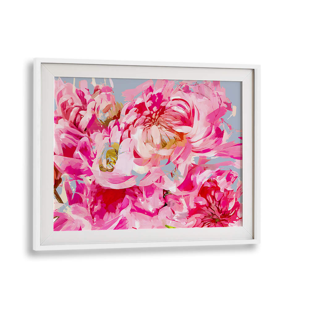 WILD PINK PEONIE , FLORAL FLOWER PAINTINGS