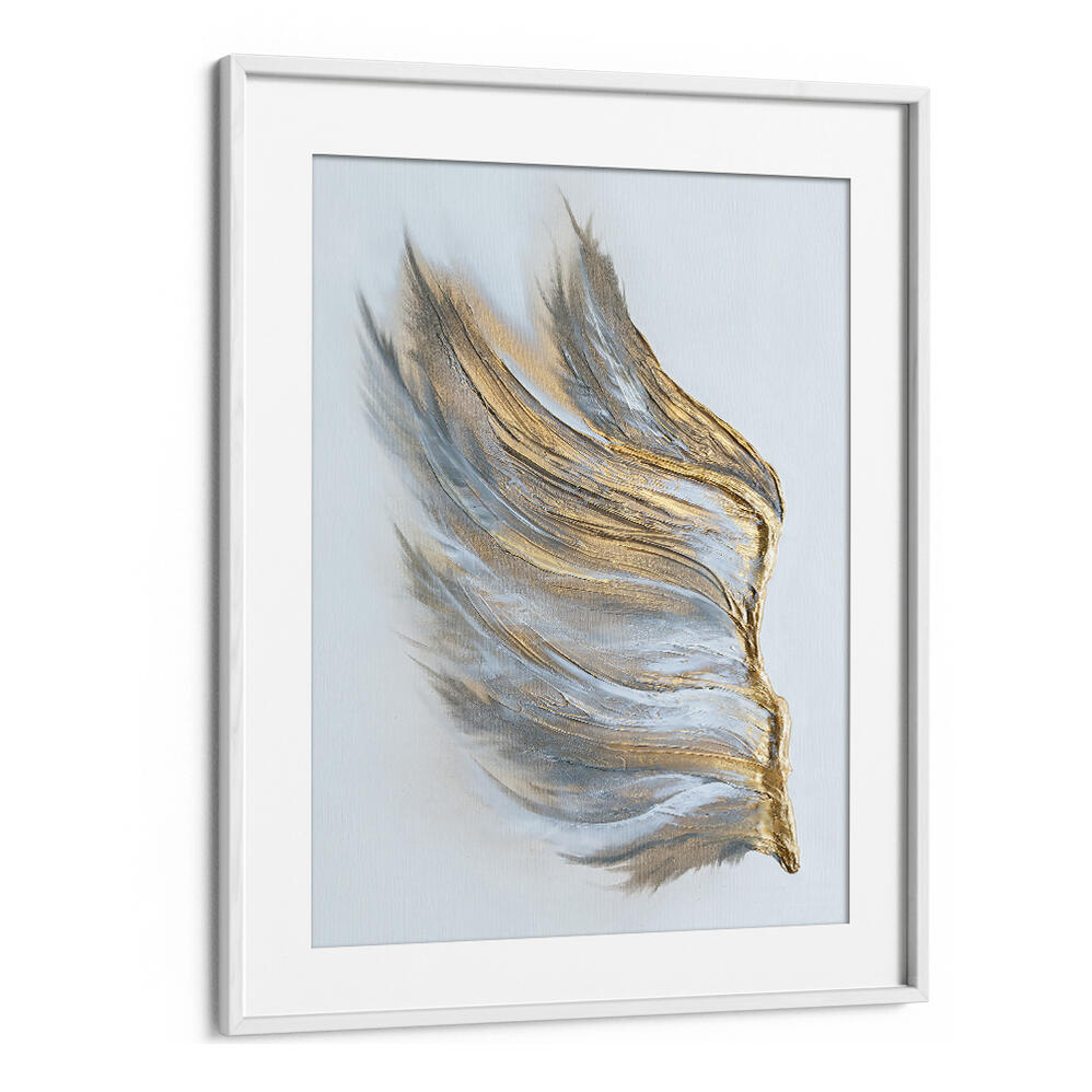 WING IN GOLD AND WHITE , FASHION POSTERS