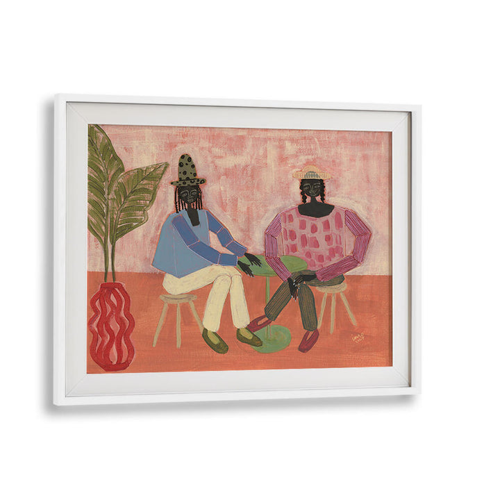 WITH A FRIEND , PORTRAITS & FIGURATIVE ILLUSTRATIONS