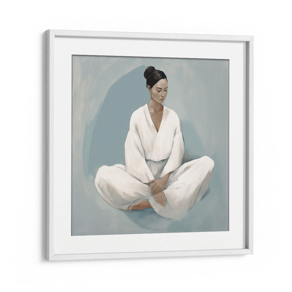 WOMAN IN MEDITATION , HEALTH & WELNESS