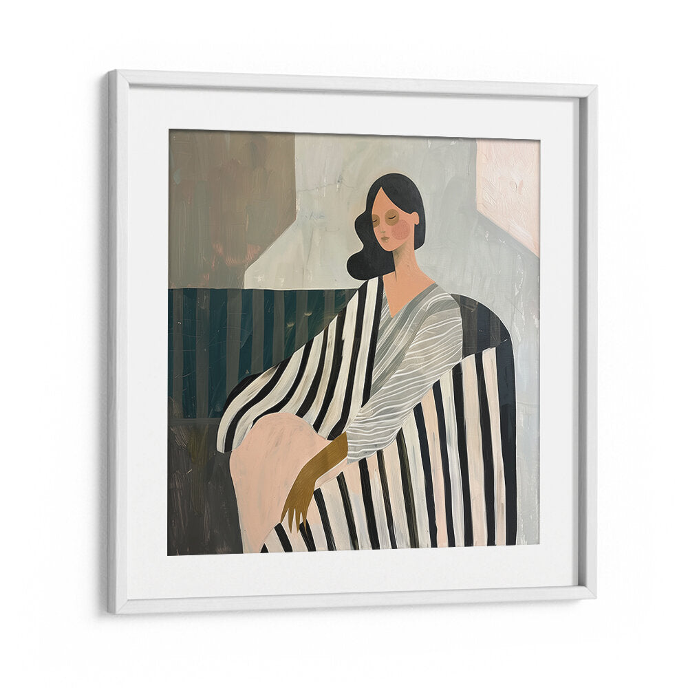 WOMAN IN RECLINE , PORTRAITS & FIGURATIVE ILLUSTRATIONS