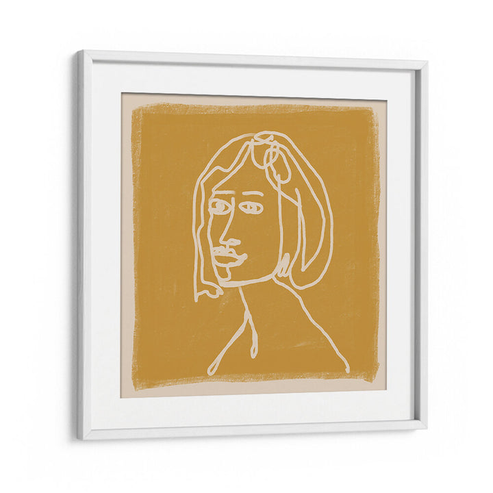 WOMAN IN GOLDS , LINE ART PAINTINGS