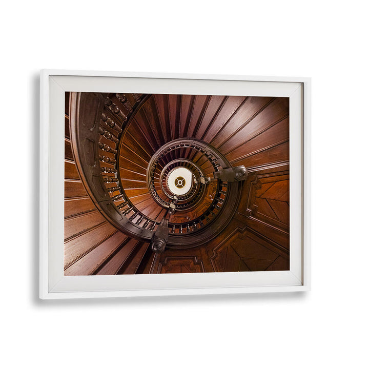 WOODEN SPIRAL STAIRCASE