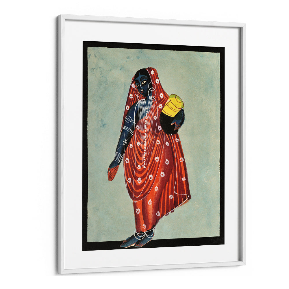 VISHNU IN FEMALE FORM OF MOHINI (1890) , INDIAN ART PAINTINGS