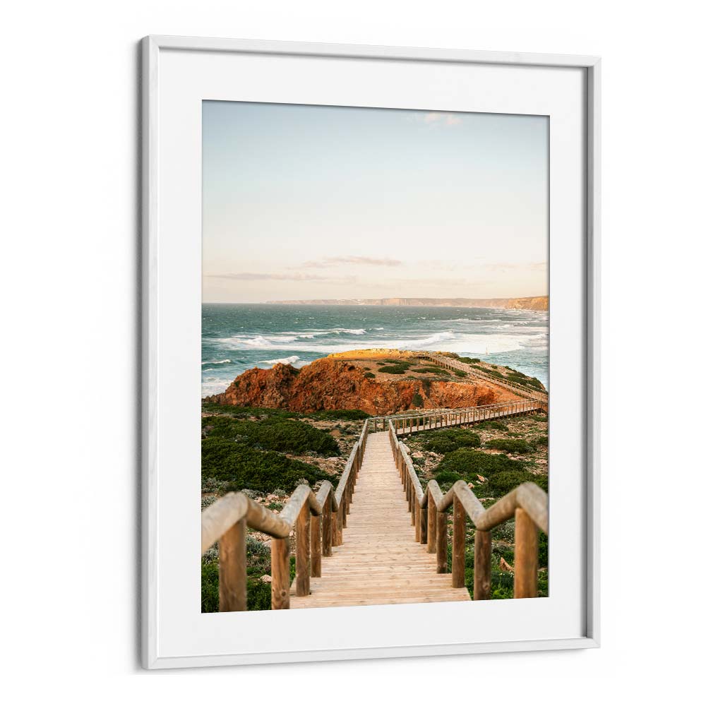 WALKWAY INTO THE ALGARVE BY RAISA ZWART , LANDSCAPE PHOTO PRINTS