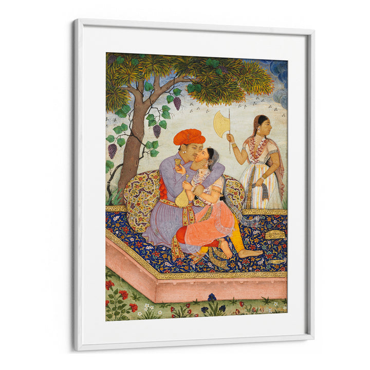 LOVERS EMBRACING , INDIAN ART PAINTINGS