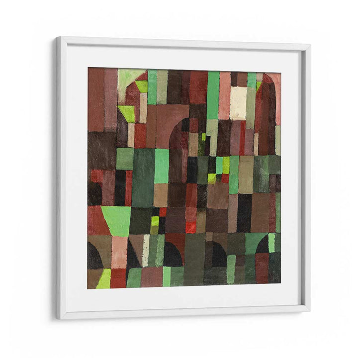 RED AND GREEN ARCHITECTURE (1922) BY PAUL KLEE, PAUL KLEE PAINTINGS