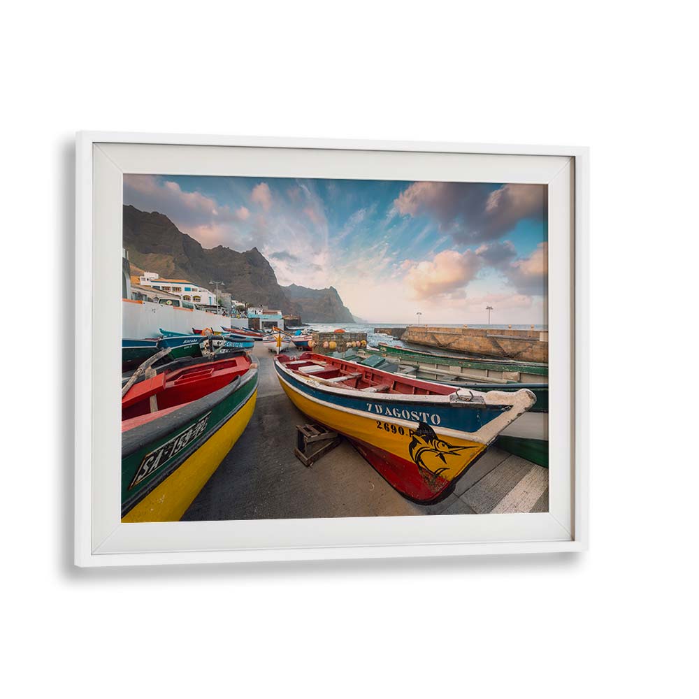 COLORED BOATS BY STEFAN HEFELE , LANDSCAPE PHOTO PRINTS