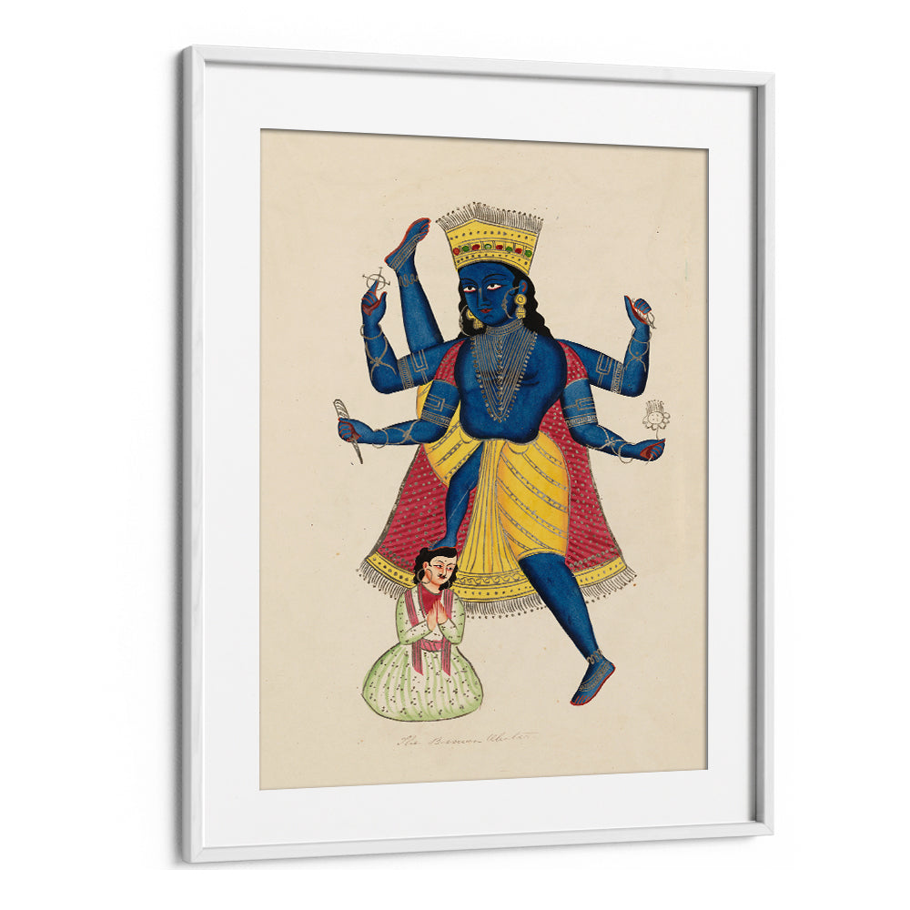 VISHNU AS VAMANA , INDIAN ART PAINTINGS