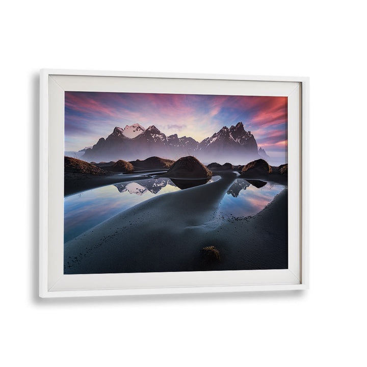 GLOWING VESTRAHORN BY STEFAN HEFELE , LANDSCAPE PHOTO PRINTS