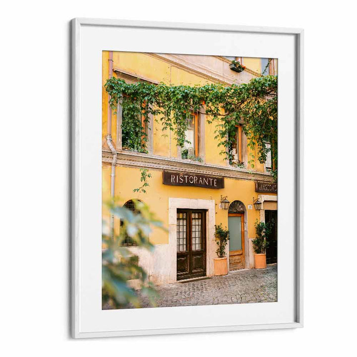 Ristorante Trastevere Rome, photography prints showcasing the charming exterior of this iconic dining location.