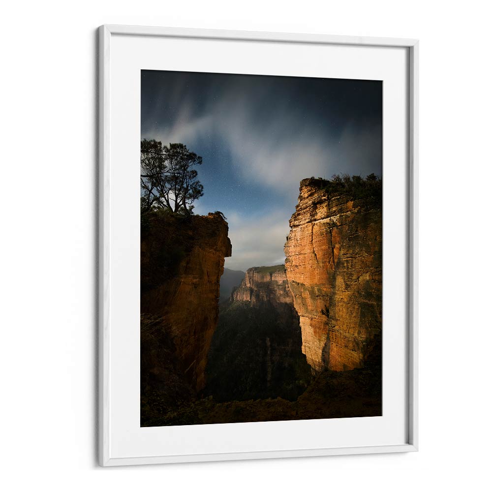 MOONLIGHT OVER BLUE MOUNTAINS BY YAN ZHANG , LANDSCAPE PHOTO PRINTS