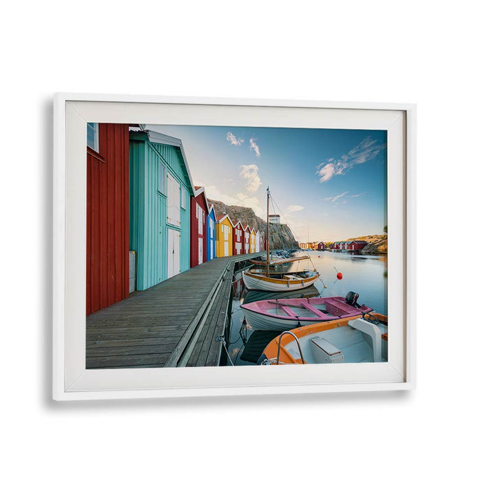 COLORED HARBOUR BY STEFAN HEFELE , LANDSCAPE PHOTO PRINTS