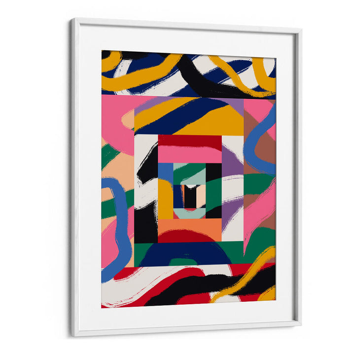 GEOMETRIC SHAPES AND BOLD BRUSHSTROKES , ABSTRACT PAINTINGS
