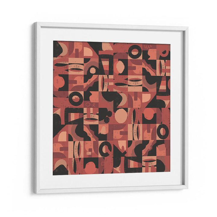 MID CENTURY GRID PATTERN NINE , ABSTRACT PAINTINGS