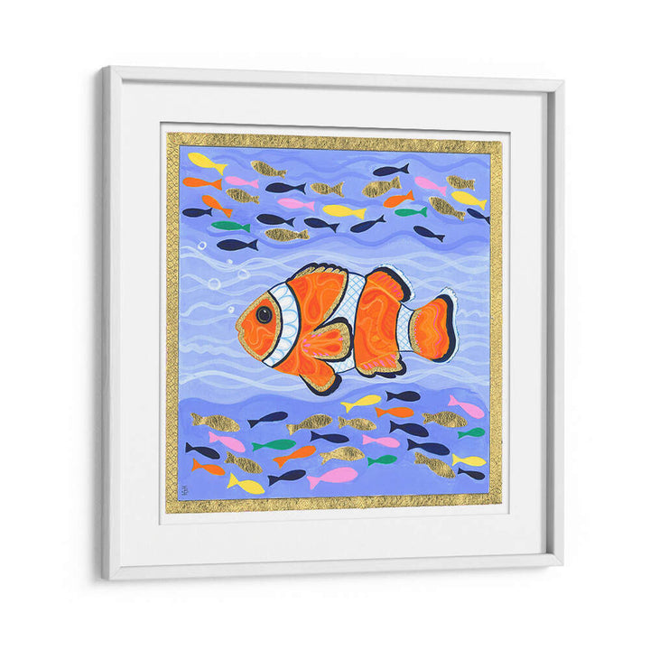 ORANGE CLOWN FISH , BEACH PAINTINGS