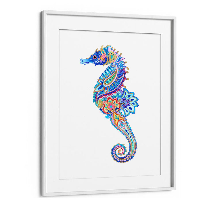 FLORAL SEAHORSE DREAM , BEACH PAINTINGS