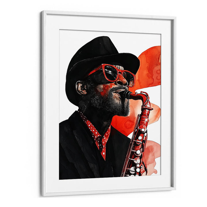 SAXOPHONIST MUSIC ART , MUSIC POSTERS