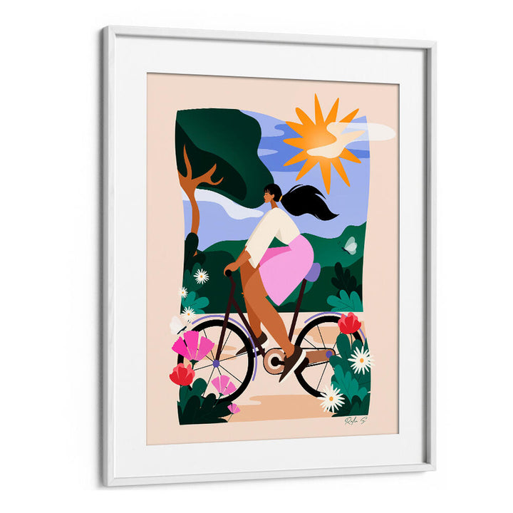SUNNY BIKE RIDE , BEACH PAINTINGS
