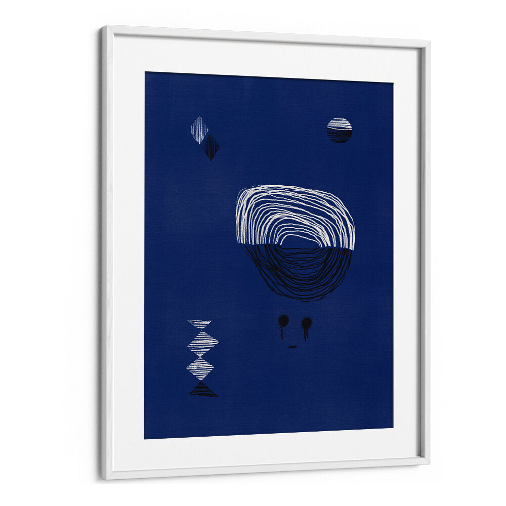 BLUE LINE SKETCH , ABSTRACT PAINTINGS