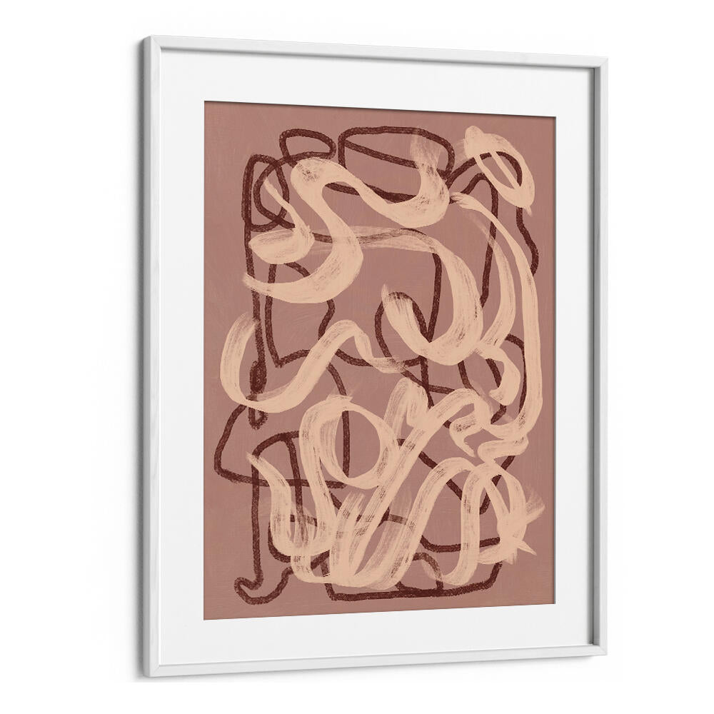 DRY BRUSH ABSTRACT IN NUDE , ABSTRACT PAINTINGS