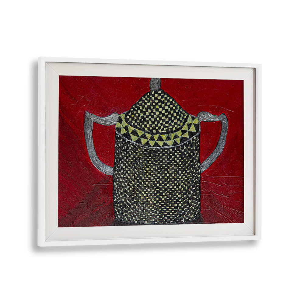 Stylish SUGAR BOWL WITH SILVER, KITCHEN POSTERS enhance your culinary decor with charm and sophistication.