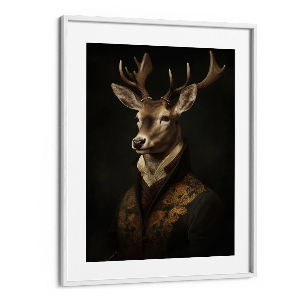 STAG PORTRAIT , ANIMAL PAINTINGS