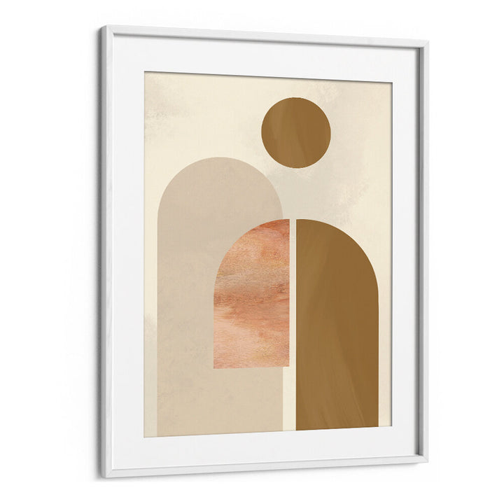 BROWN CIRCLE ABSTRACTS , GEOMETRIC ART PRINTS