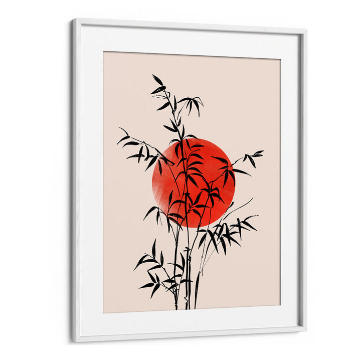 BAMBOO WITH RED SUN