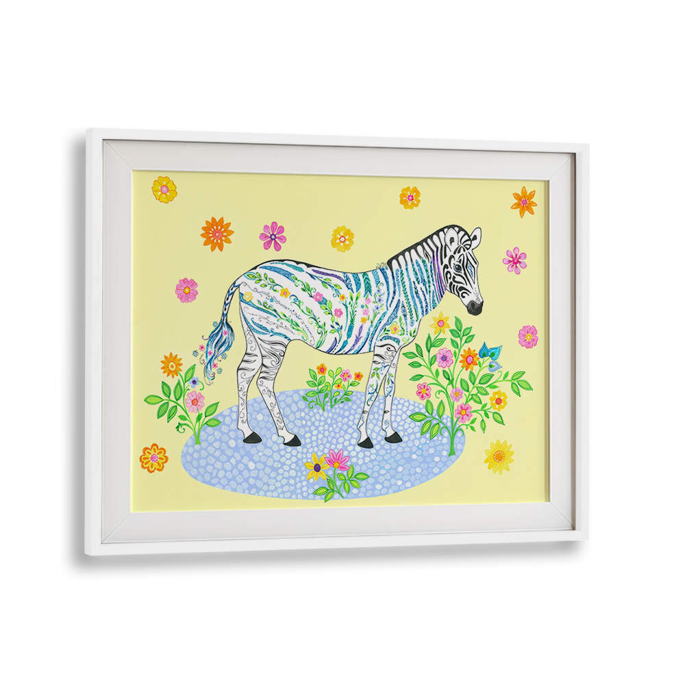 ZEBRA YELLOW , KIDS ROOM PAINTINGS