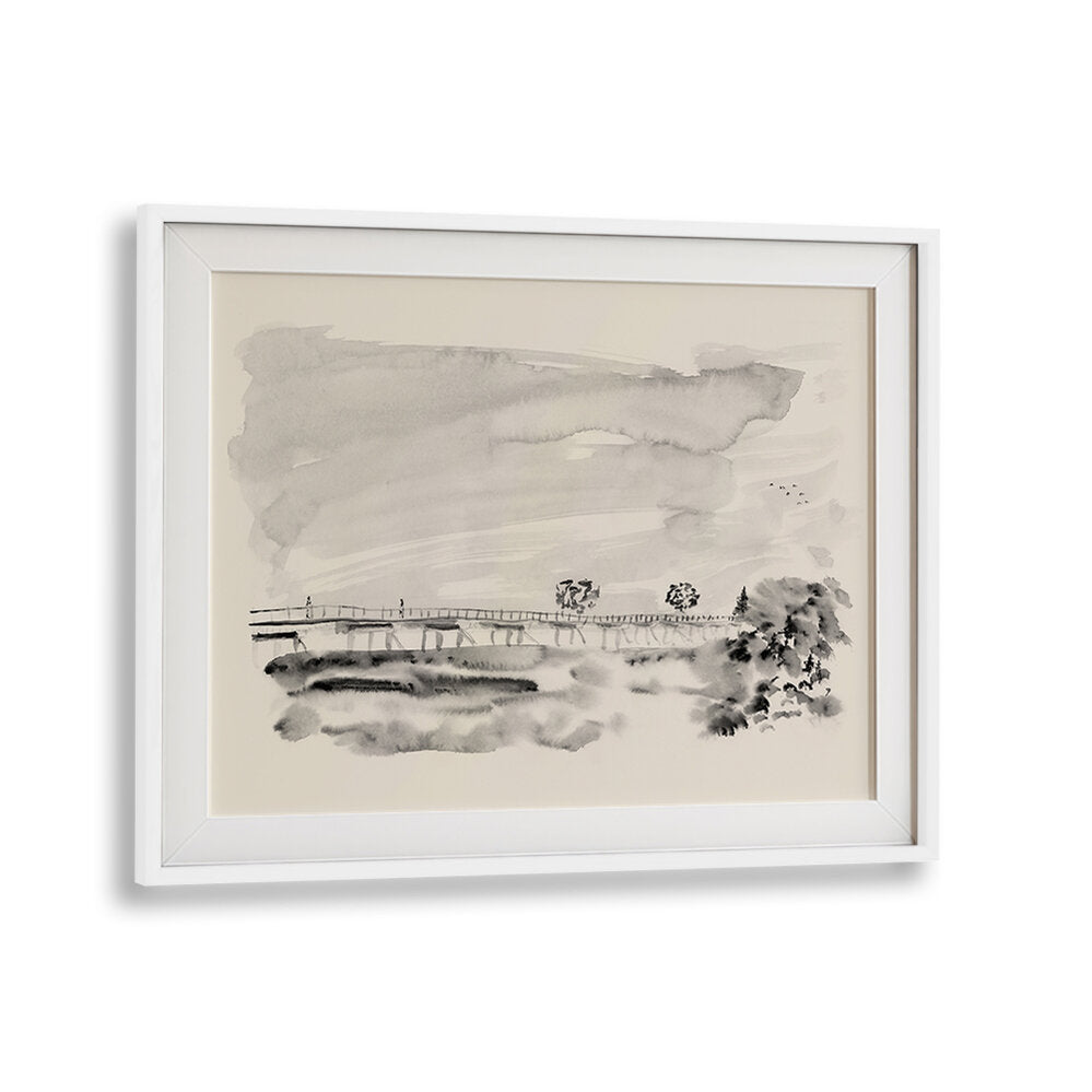 Stunning MEETING ON THE BRIDGE, ABSTRACT PAINTINGS adds artistic elegance and emotion to your space with vibrant colors.