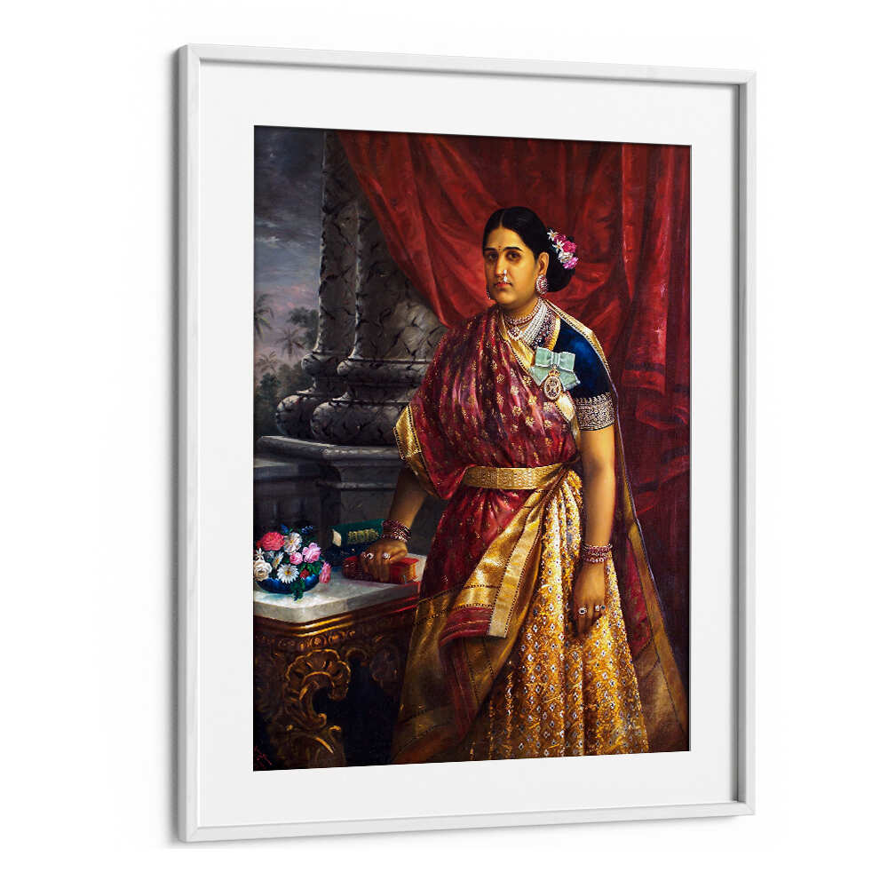 RANI BHARANI THIRUNAL LAKSHMI BAYI OF TRAVANCORE  , INDIAN ART PAINTINGS