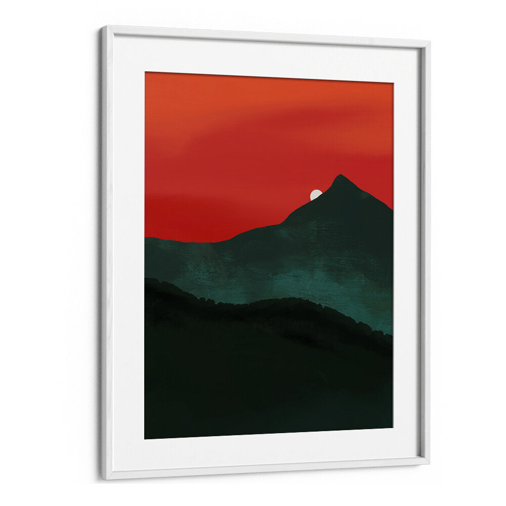 CRIMSON PEAK SUNRISE , LANDSCAPE PAINTINGS