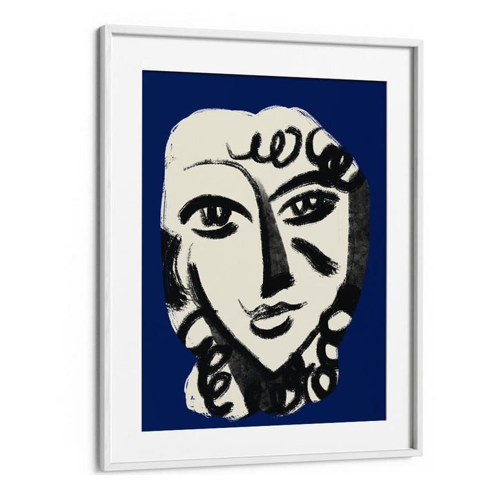 LOVELY GIRL IN BLUE , PORTRAITS & FIGURATIVE ILLUSTRATIONS