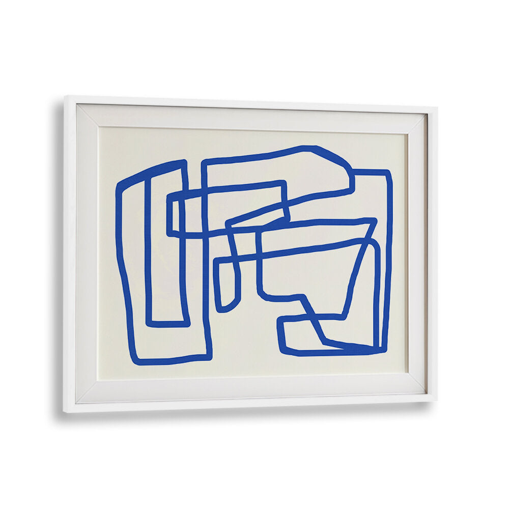 LINE ART IN COBALT BLUE