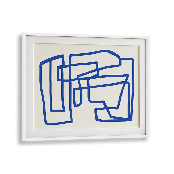 LINE ART IN COBALT BLUE