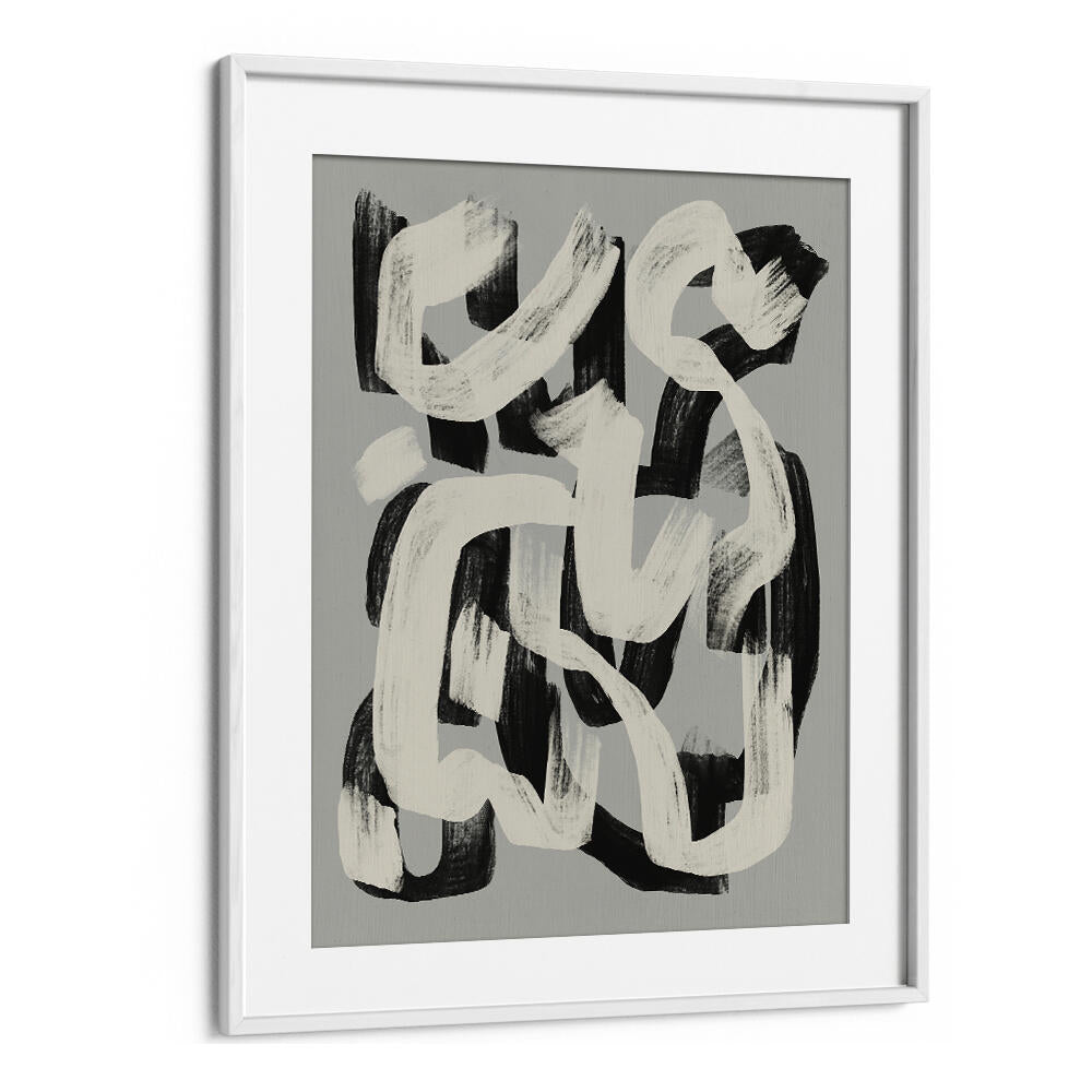 DRY BRUSH ABSTRACT IN BLACK AND WHITE , ABSTRACT PAINTINGS