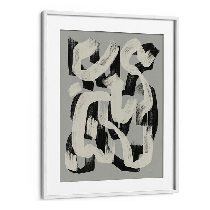 DRY BRUSH ABSTRACT IN BLACK AND WHITE , ABSTRACT PAINTINGS