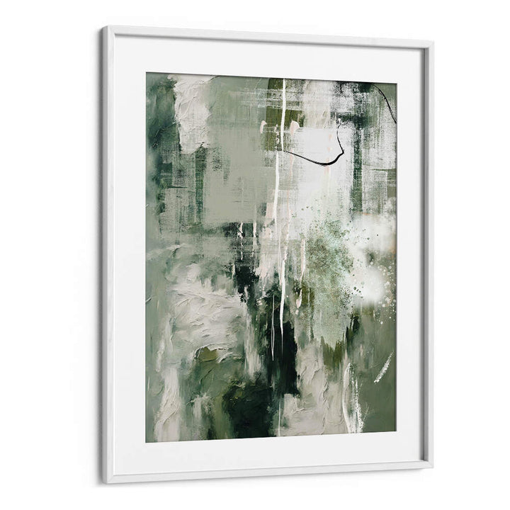 CANVAS GREENS III , ABSTRACT PAINTINGS