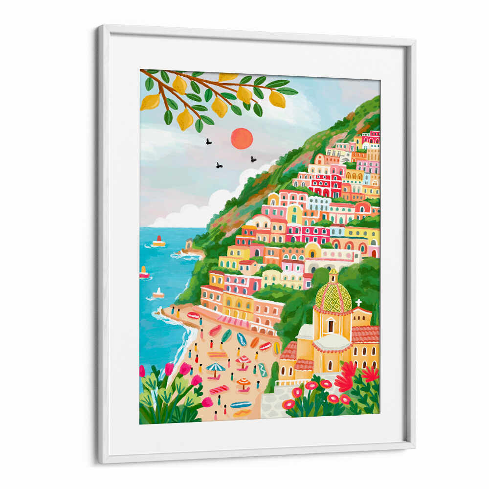 SUMMER IN POSITANO , TRAVEL POSTERS